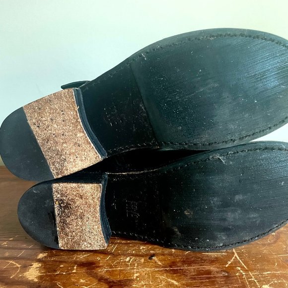 FRYE Vicky Leather Booties Black 9 - Picture 9 of 9